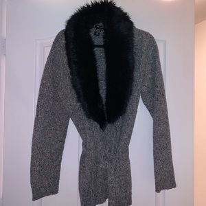 NY&COMPANY faux fur cardigan XL